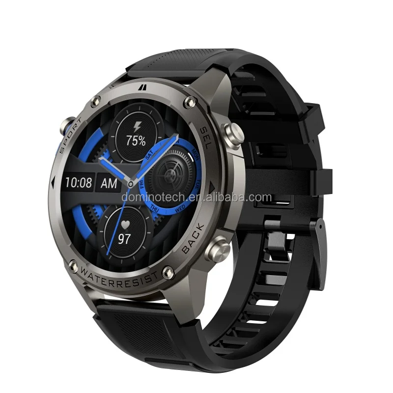 TJXL-OEM 2024年7月新製品 5ATM防水 スマートウォッチ GPS デュアル周波数 L1+L5 1.43インチ AMOLED 500mAh スマートウォッチ