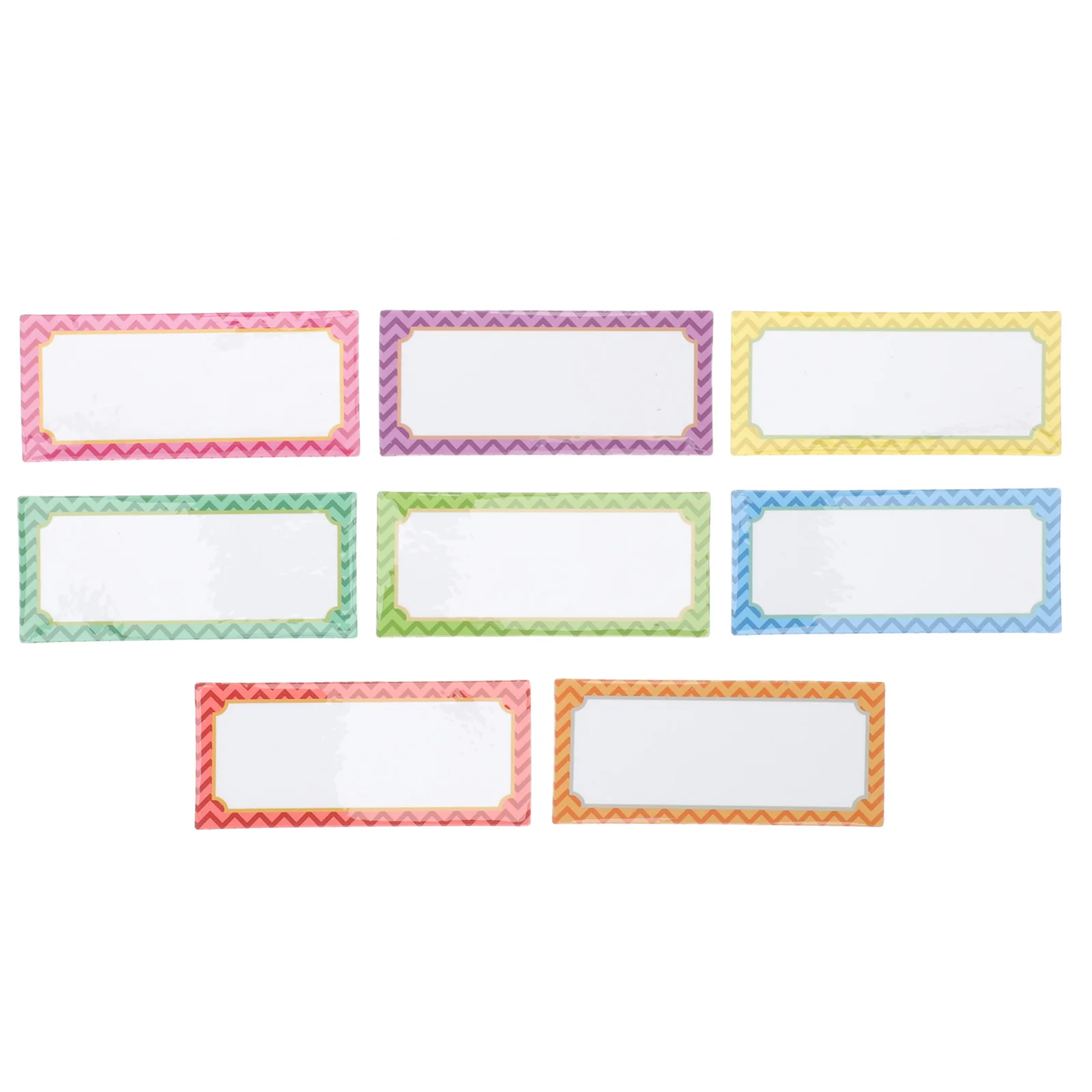

32pcs Magnetic Name Tags Colorful Labeling Blank Stickers Write On Locker Refrigerator Reminders Home School Kitchen Office Pet