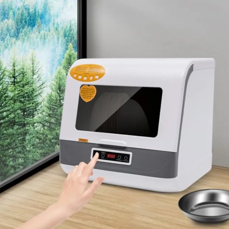 

110V Countertop Dishwasher Portable Dishwasher with 360 Degree Auto Spray and 1200W HighPower Motor for Efficient Cleaning AirC