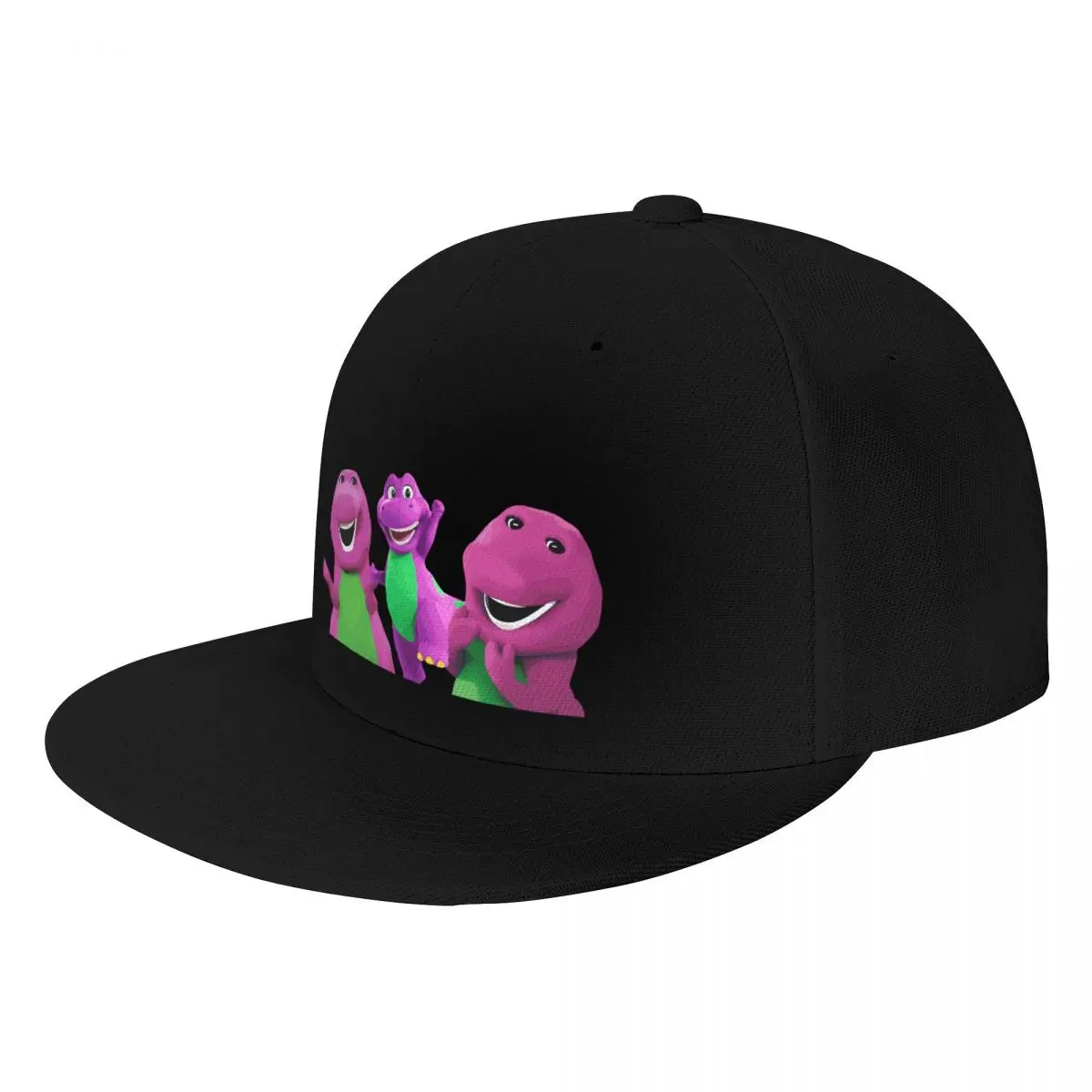 Barney the Dinosaur Cartoon Boné de beisebol, Chapéu feminino e masculino, Roupa de golfe, Capuz, Fofo, Novo