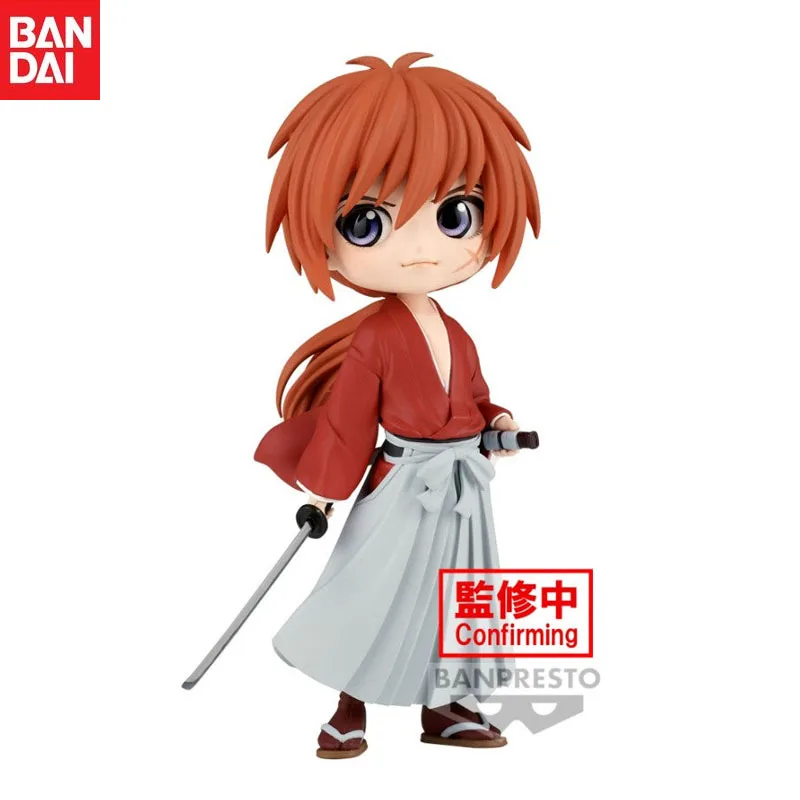 

In Stock Bandai Original Anime Rurouni Kenshin Q Posket HIMURA KENSHIN Action Figure Model Holiday Gifts