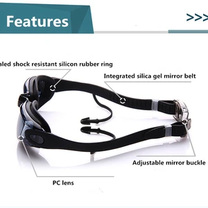 UV adult protection glasses, anti-black glasses for men and women, impermeable optical glasses for swimming with ear paddles 10 Main Sales Swimming Glasses - №3