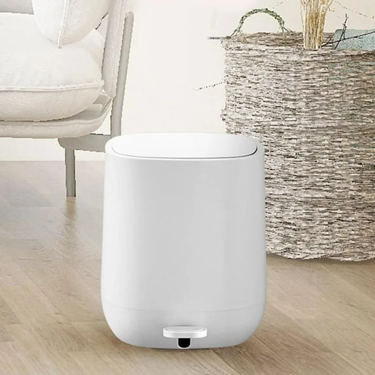 9 Liters Recycling Trash Bins Home And Office Storage Dustbin Automatic Cube With Lid Wastebasket Trash Diaper Storage Furniture