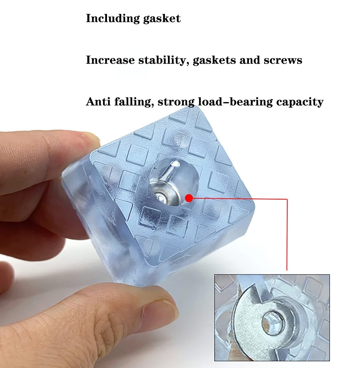 1-20pcs PVC Plastic Non-slip Chair Leg Caps Feet Pads Sofa Foot Covers Floor Furniture Legs Non-noise Protector Pad with Screws