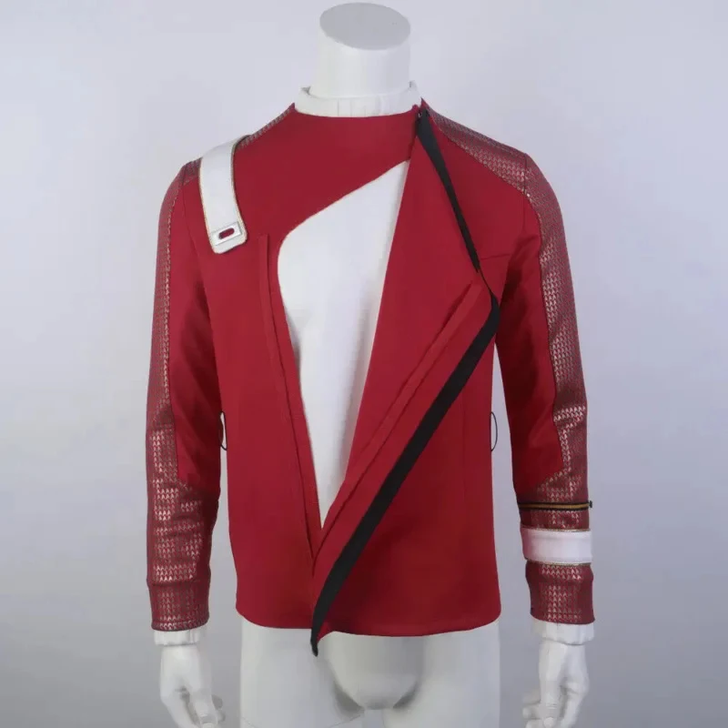 2026 Star Trek : Strange New Worlds Cosplay Capitaine Pike Vestes MM Sous-vêtements Uniformes de la Flotte Éspatiale Hauts pour hommes EO15H