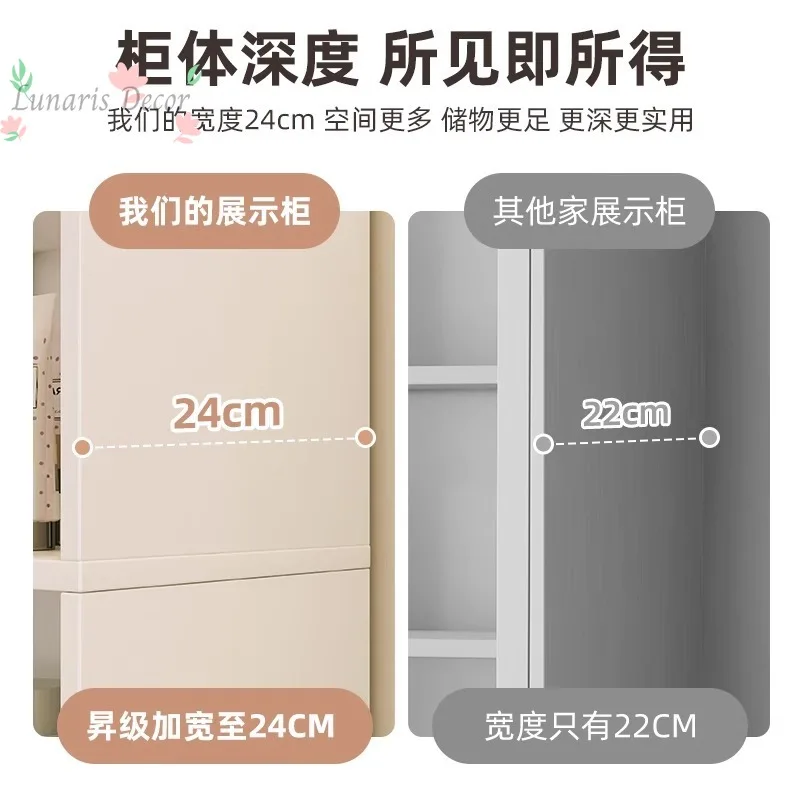 Large Capacity Display Cabinet Simple Storage Shelf Commercial Product Showcase for Beauty Salon Home Shop