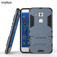 WolfRule For Cover Huawei Nova Plus Case TPU & PC Holder Anti knock Phone Case For Huawei Nova Plus Cover For Huawei G9 Plus