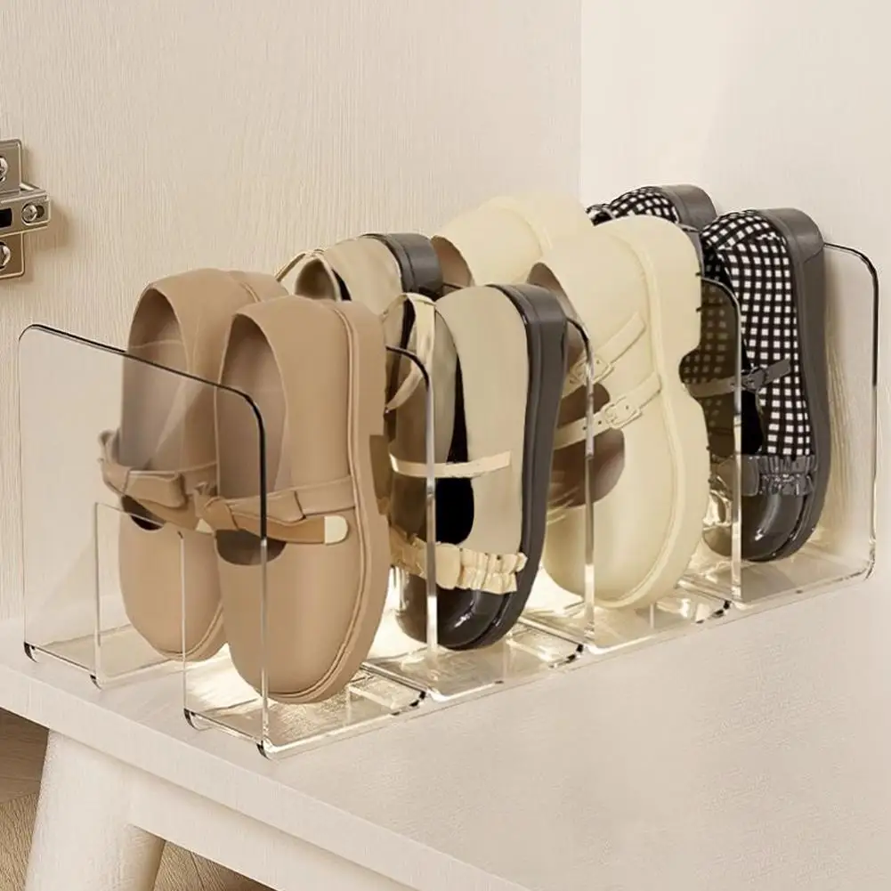 2 قطعة صندوق أحذية الأطفال للاستخدام المنزلي خزانة خذاء مساحة تخزين توفير رف أحذية الطفل من الأكريليك الشفاف صندوق تخزين #5