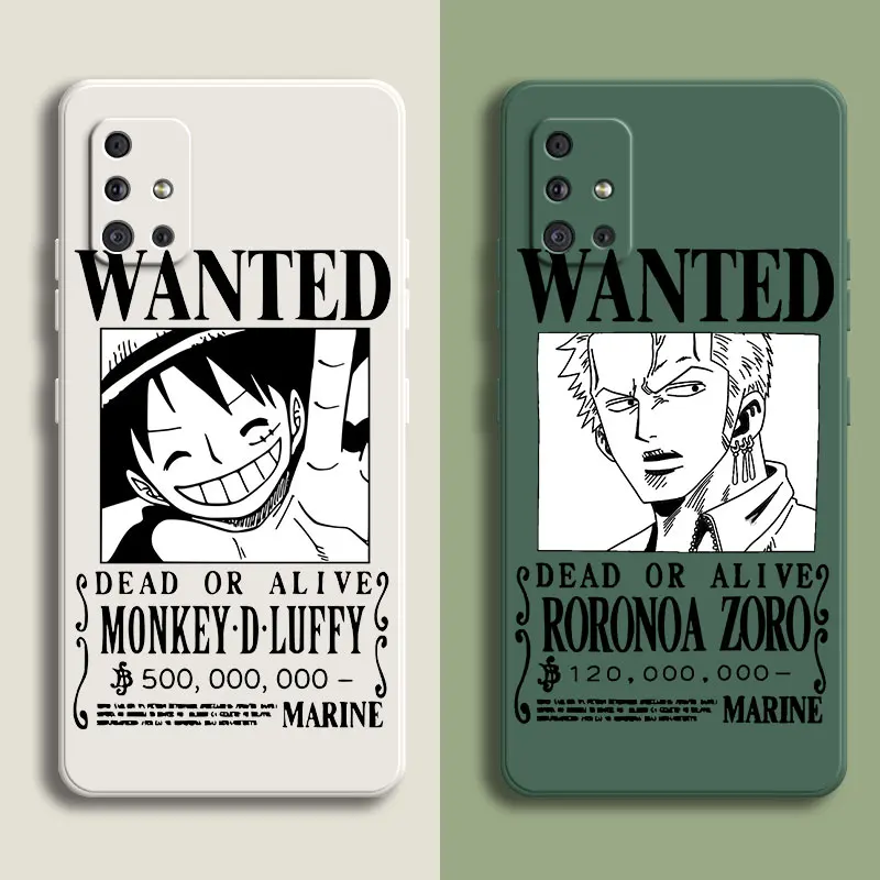 Luffy Zoro Poster One Piece Silicone Case For Samsung Galaxy M14 M54 M33 M53 M23 M13 M12 M52 5G A21S A20E A31 A40 A41 A03 Core