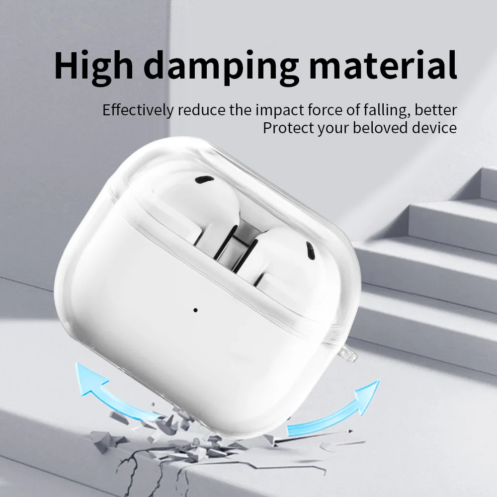 Etui na słuchawki Samsung Galaxy Buds 3 Pro Clear Case TPU Protective Shell For Samsung Galaxy Buds3 Buds3Pro Transparent Cover