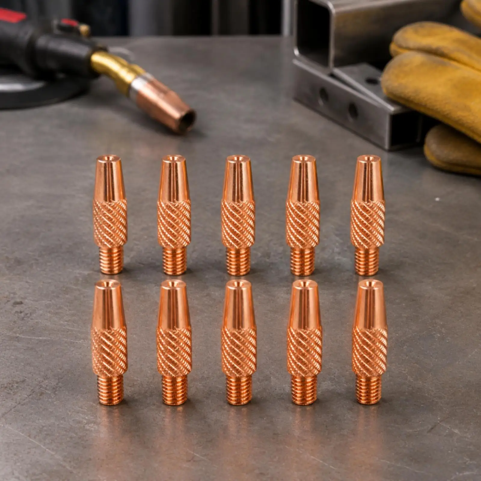 Welding Torch Contact Tip Copper M5 Thread MIG Consumable for Metalworking Wire Feed Replacement