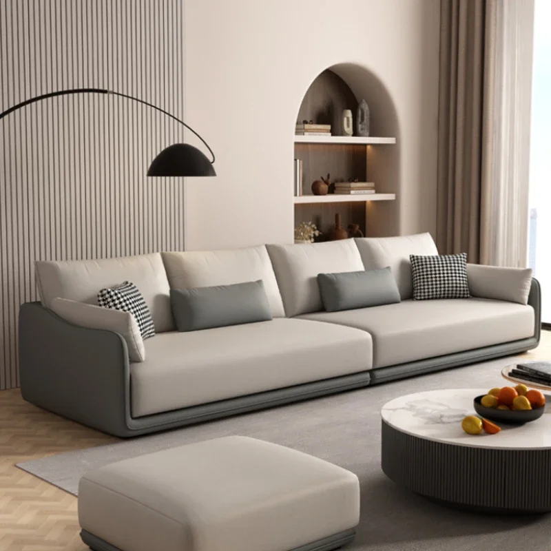 

Leather Waterproof Sofa Modular Cozy Children Fancy Sofa Living Room Sillon Relax Reclinable Para Salon Apartment Furniture