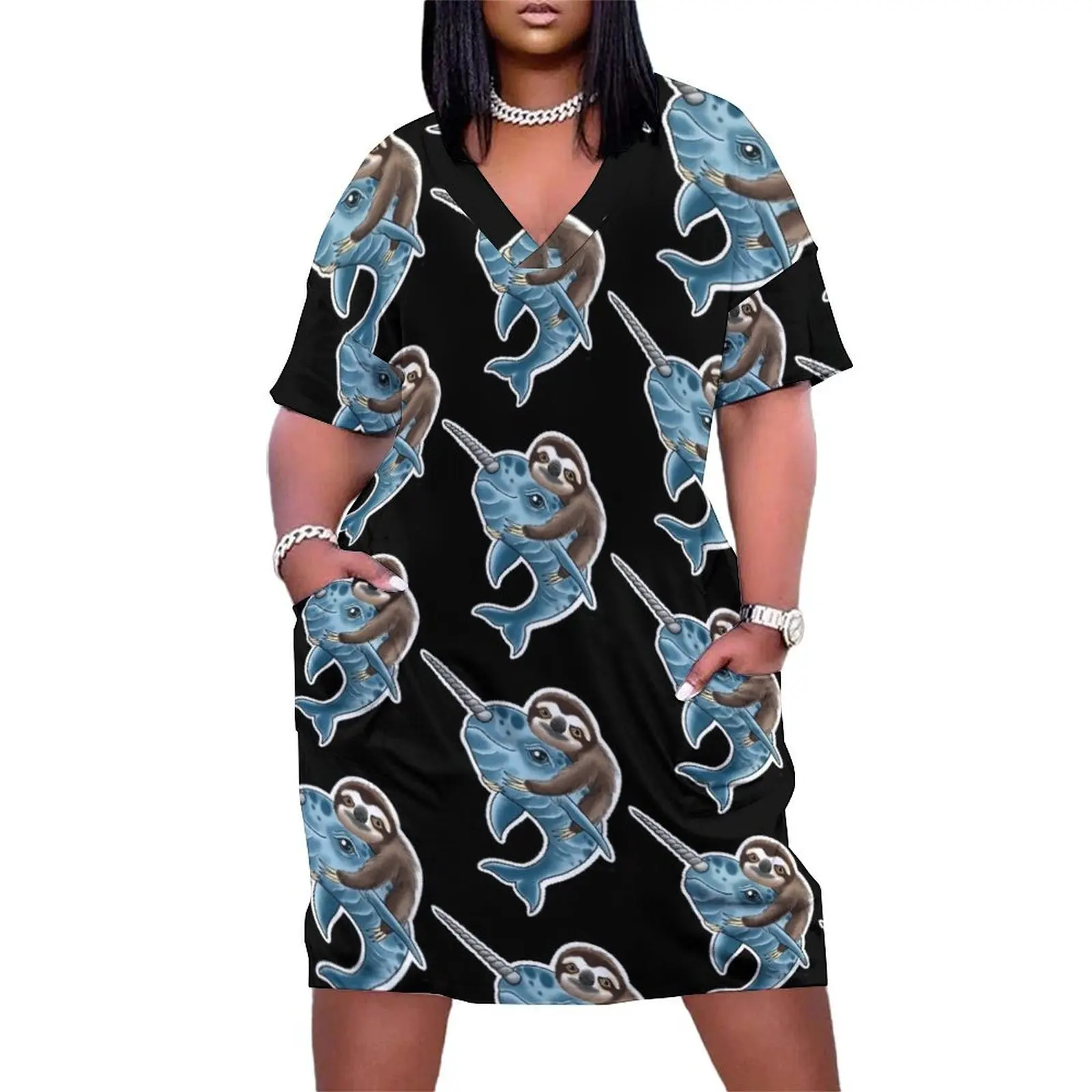 

Best Buds Loose Pocket Dress dress for woman luxury evening dress woman for wedding