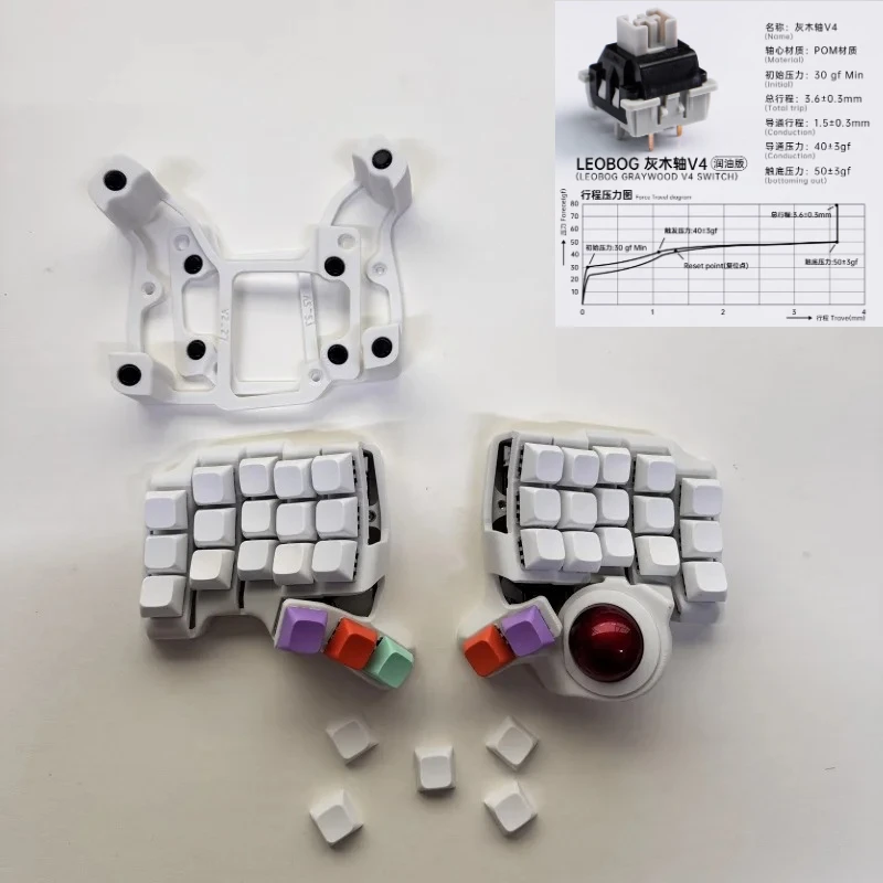 Charybdis Nano ワイヤレス トラックボール スプリット キーボード