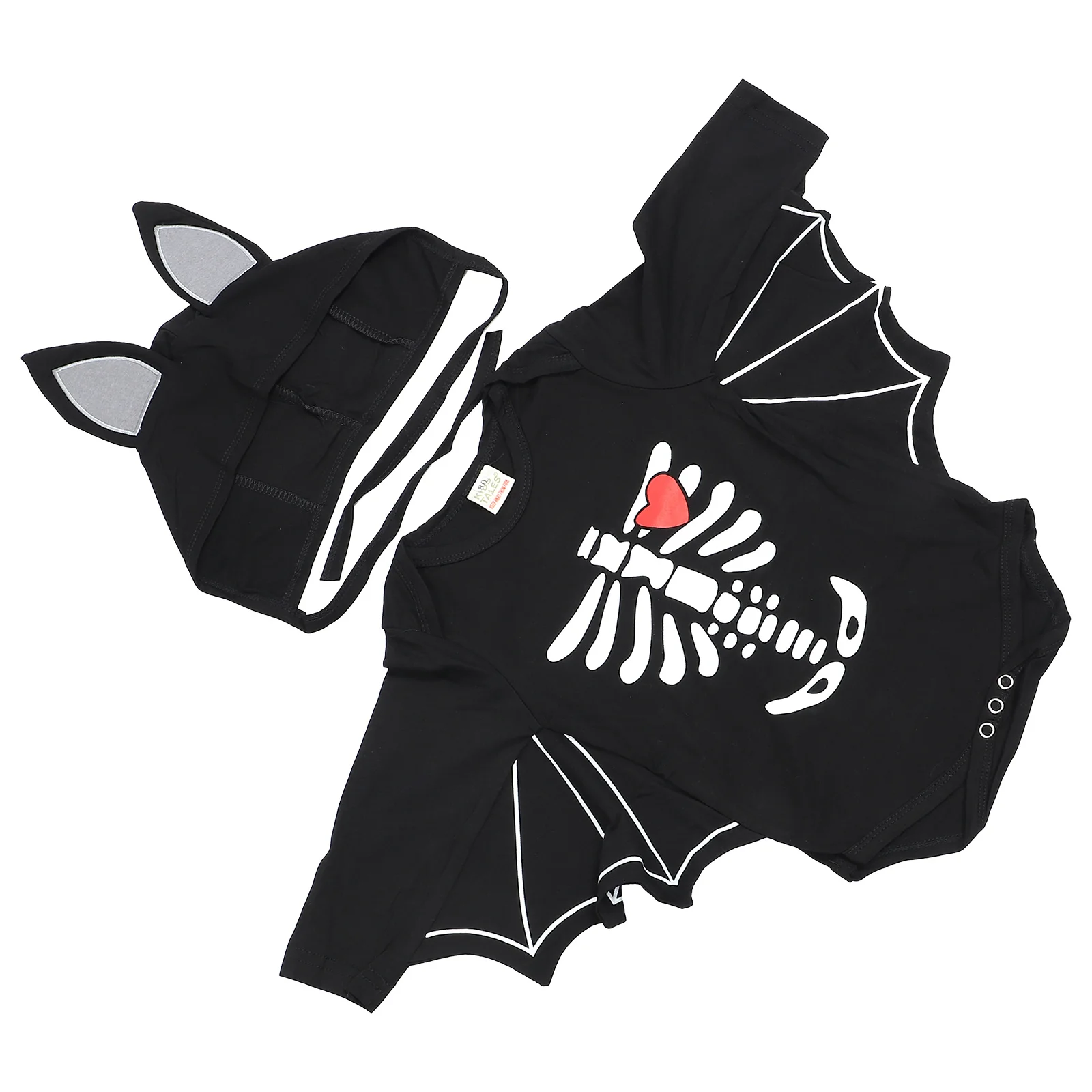 1 قطعة كم الطفل رومبير هالوين طباعة القطن بذلة للطفل ملابس الحفلات المفاجئة تصميم الجبهة هالوين الاطفال #2