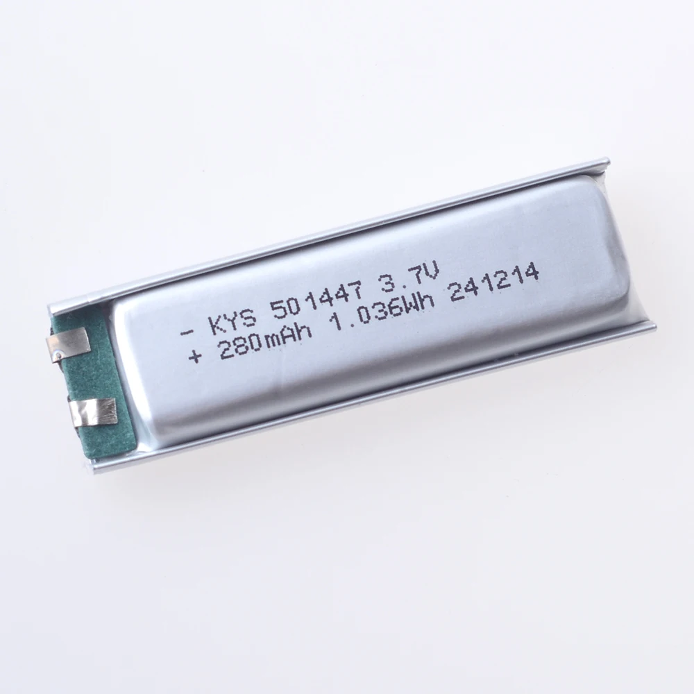 501447   280mAh 3.7V 고배율 10C 초박형 충전식 리튬 이온 폴리머 리튬 배터리 셀 Lipo 배터리