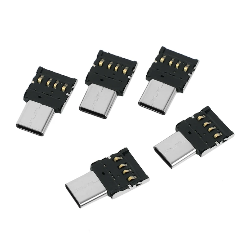 15Pcs Ultra Mini Type-C USB-C a USB 2.0 adattatore OTG per Tablet cellulare e cavo USB e disco Flash