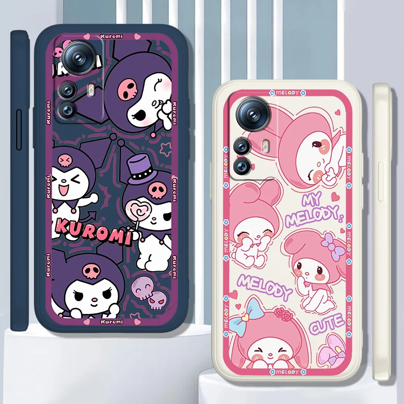 

Kuromi Melody Anime Liquid Rope For Xiaomi Mi 13T 13 12T 12 11T 11i 11 A3 10T 10 9 Pro Lite Ultra 5G TPU Phone Case