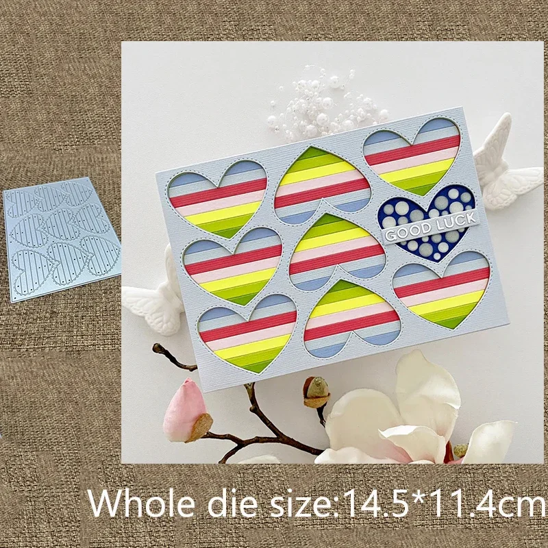 

New Design Craft Metal stencil mold Cutting Die HEART FRAME decoration scrapbook die cut Album Paper Card Craft Embossing