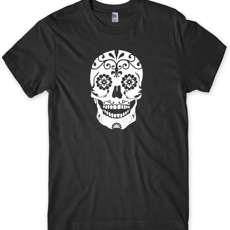

Sugar Skull Calavera Funny Mens Unisex T-Shirt