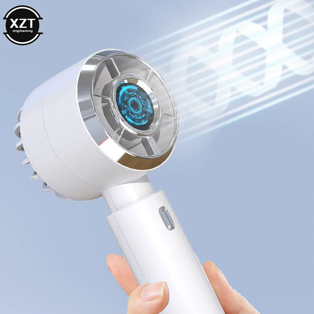 

Новый USB перезаряжаемый мини-ручной турбинный вентилятор для домашнего офиса, бесшумный многофункциональный настольный вентилятор для студентов, портативный карманный вентилятор на открытом воздухе