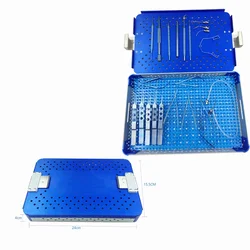Titanium 21pcs Tools for Cataract Eye Ophthalmic Kit Autoclavable Instrument with Disinfection Box