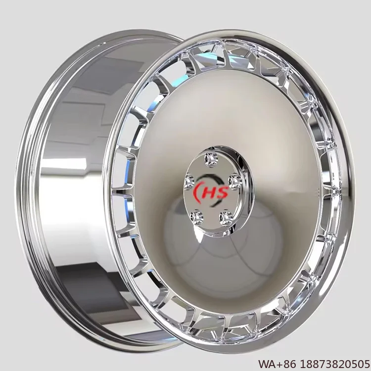 5x112 1-piece Wheels 18 19 20 21 22 Inch Polish Chrome Alloy Passenger Car Wheels Rims for  W221 W222 W223
