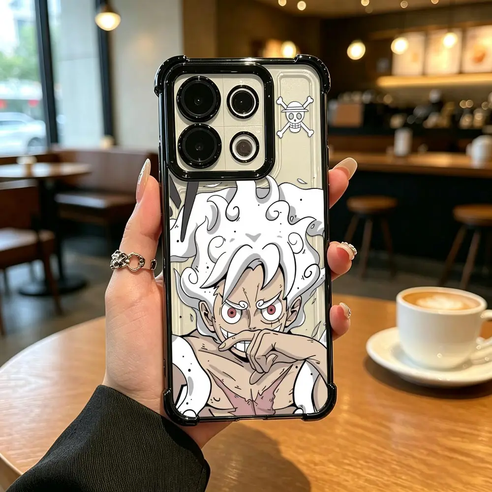 Coque de téléphone transparente pour OPPO RNEO 16 16F 15 15F 14 14F 13 13F 12 12F 11 11F 10 8T 7 6 FIND X8 Case Gear 5 Luffy One P-Piece