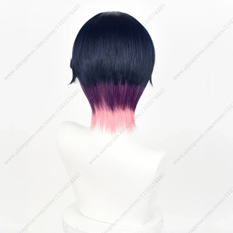 شعر مستعار تنكري قصير مقاوم للحرارة من القرنفل ، شعر اصطناعي ، 30 ، ألوان مختلطة #5