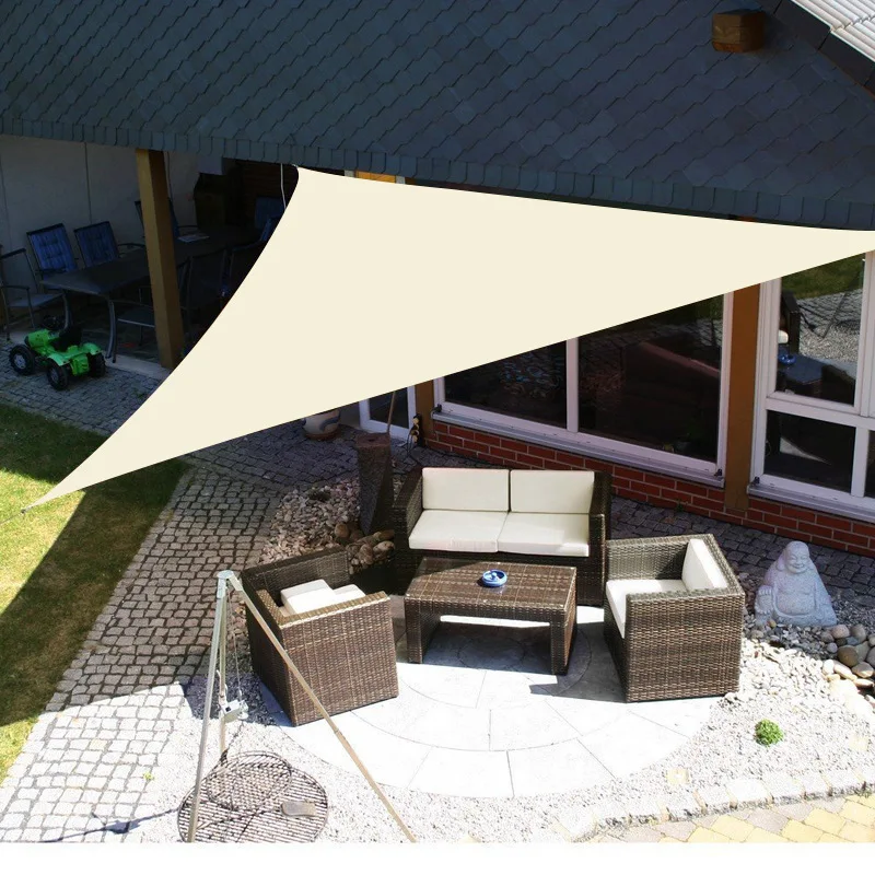 

210D shade sail camping sun protection triangle canopy courtyard garden sun protection canopy beach sun protection shade sail