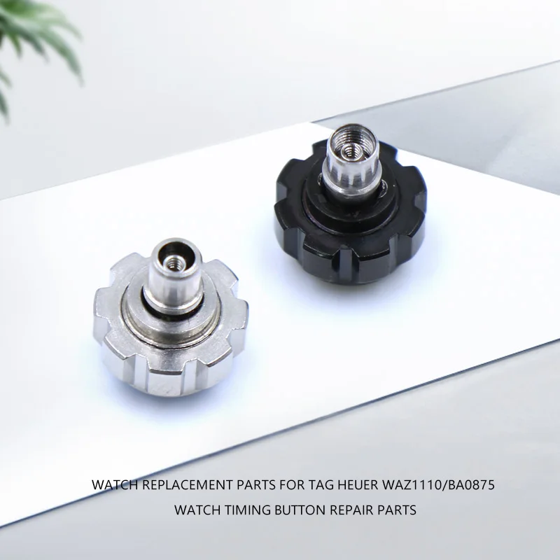 For Tag Heuer CAH110 7.8*2.6*2.6mm Watch Head Time Button Silver Black Screw A Silver Color For Both Men Women