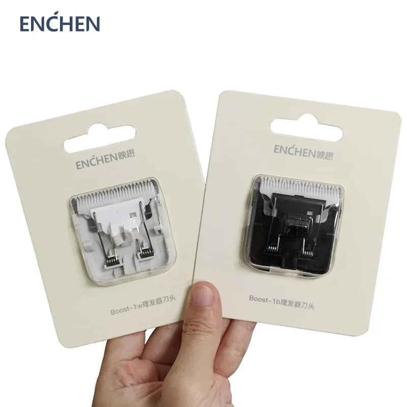 ENCHEN Boost Hair Clipper Replacement Blades - White Black Nano Ceramic Cutter Head - Original Brand