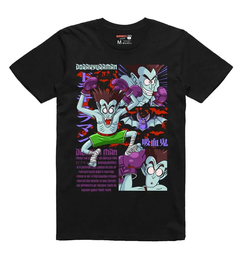 Dracula Man Vampire Hunter T-shirt – Gothic Cape with Sunlight-Averse Bat Wing Silhouette