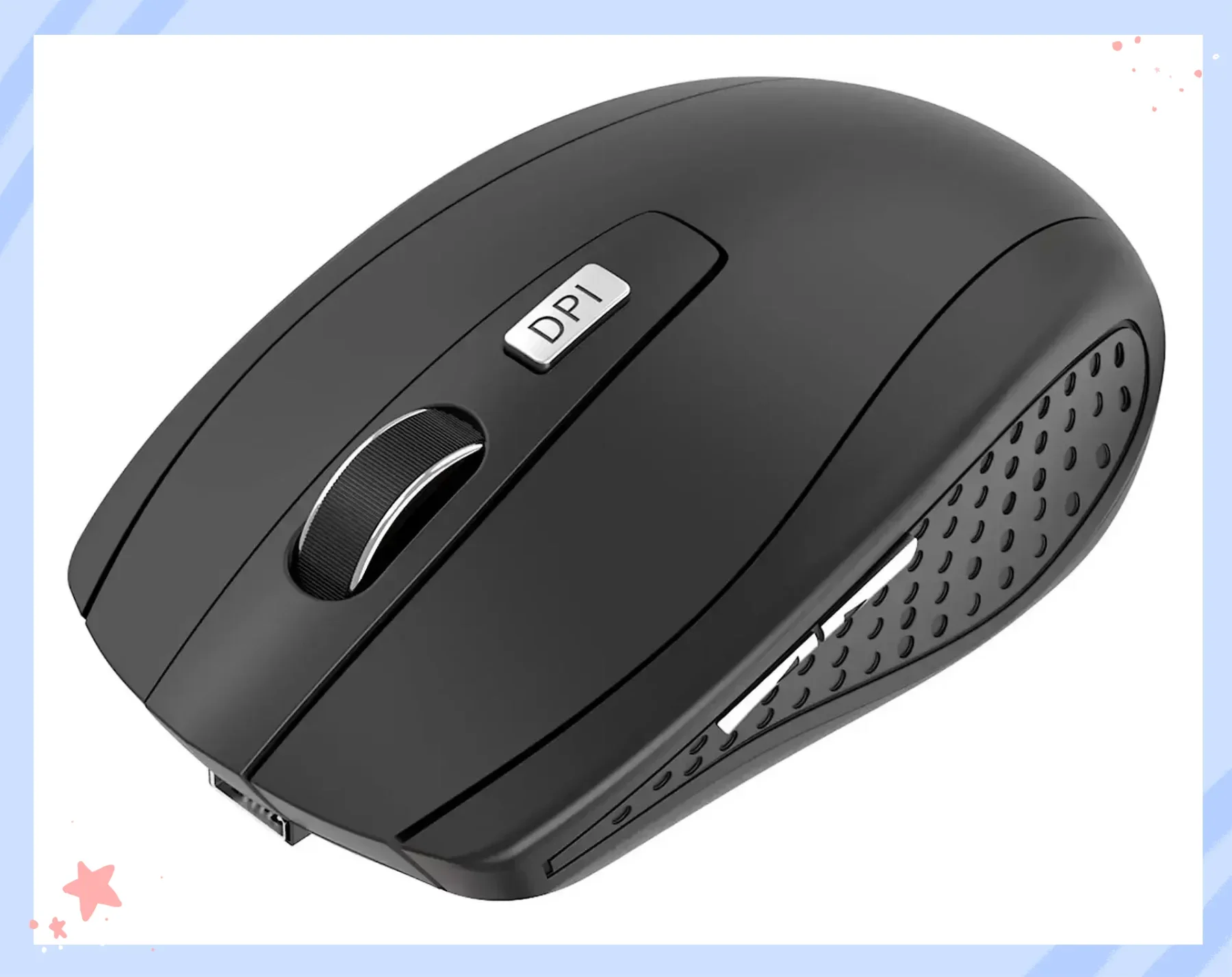 New Lightweight Ergonomic Design 2.4G Wireless Mouse 1600dpi Optical Office Mouse Adjustable DPI Level  Gaming Computer Mouse