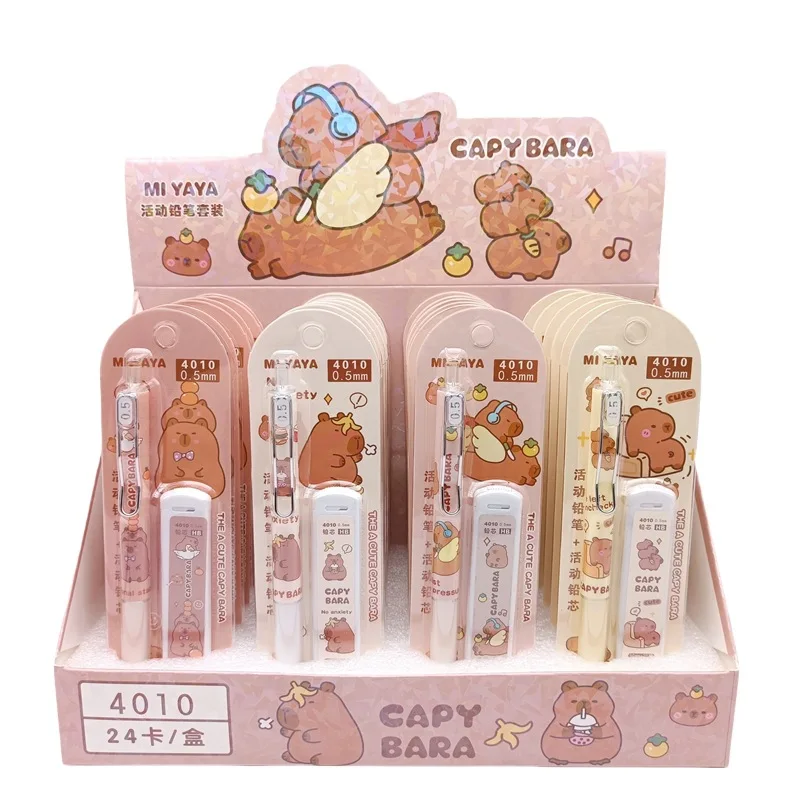 

Набор механических карандашей 3/6 шт. с мультяшным дизайном капибары, 0,5 мм, для школы, офиса, рисования, письма, канцелярские принадлежности, подарки для студентов