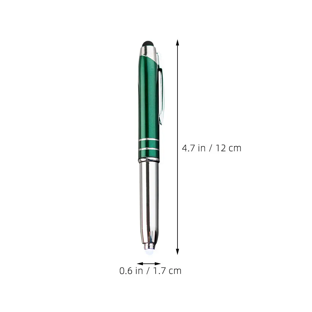 

3Pcs Metal LED Ballpoint Pens with Touch Light Pen Portable Writing Pen Long-Lasting Pens for Office Use Office Stationery Gift