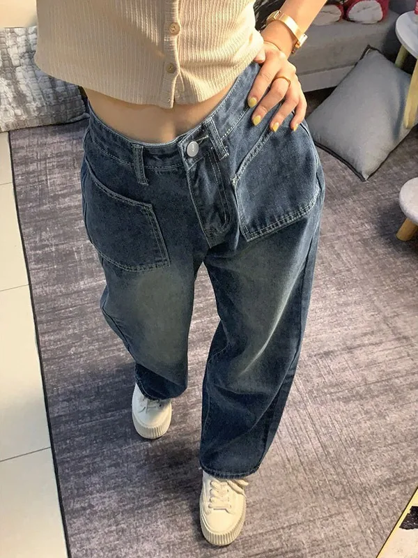 

Широкие брюки, высокие женские осенние спортивные штаны, минималистичные классические брюки с вертикальными складками на заказ для взрослых, Highstreet