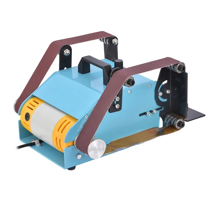 Desktop Double-Axis Belt Mesin Belt Sander Sabuk Poles Penggiling Rumah Tangga Sabuk Pengamplasan Mesin 220V 950W