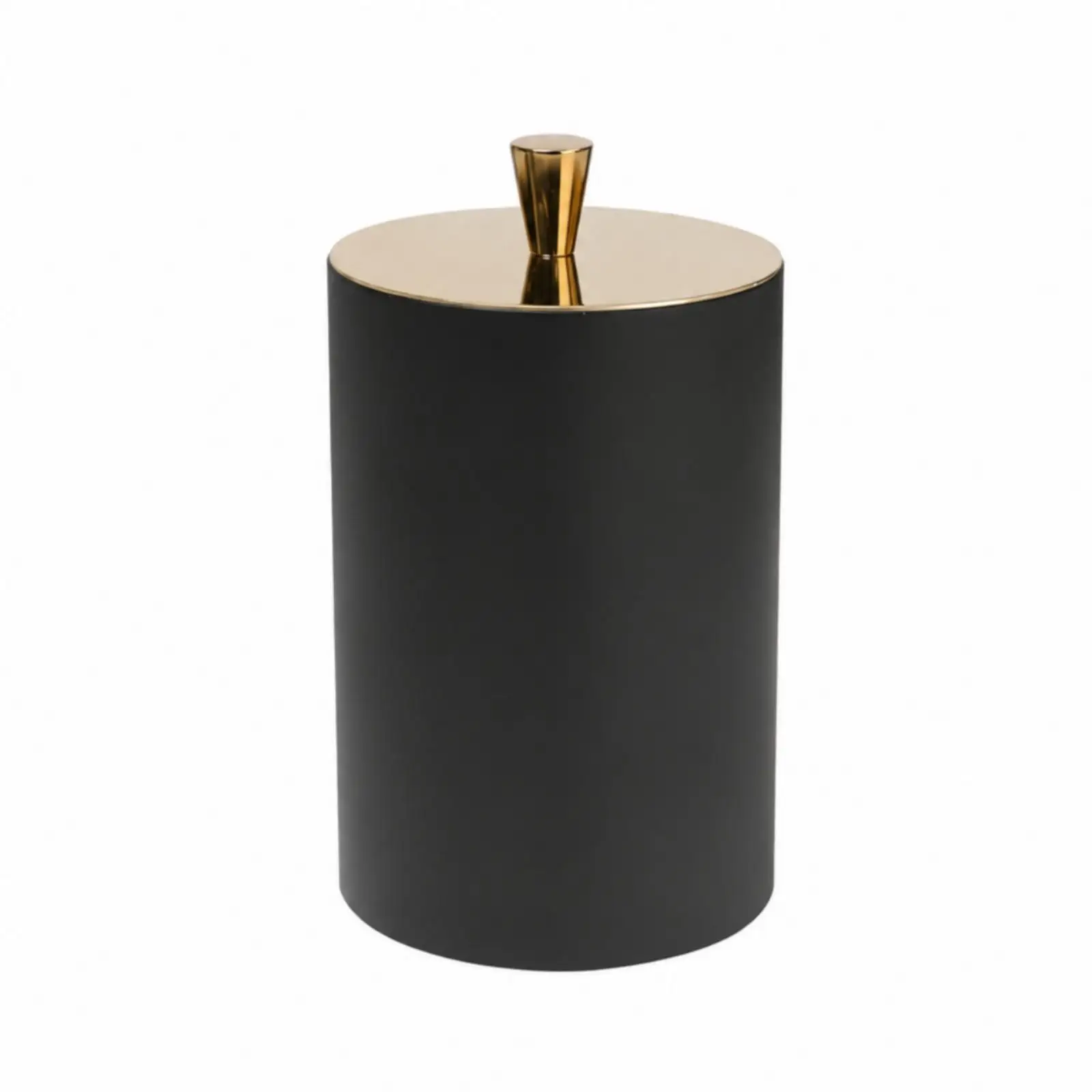 Snack Storage Canister with Knob Lid Compact Stainless Steel Storage Container Sleek Cylindrical Canister with Lid for Coffee