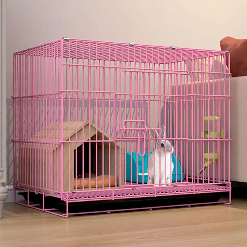 Imagem -06 - Gaiolas Dobráveis Grandes para Animais de Estimação Tapete Anti-mastigação Ninhos de Animais Pequenos Cama Bunny House Grande e Dobrável Cobaia