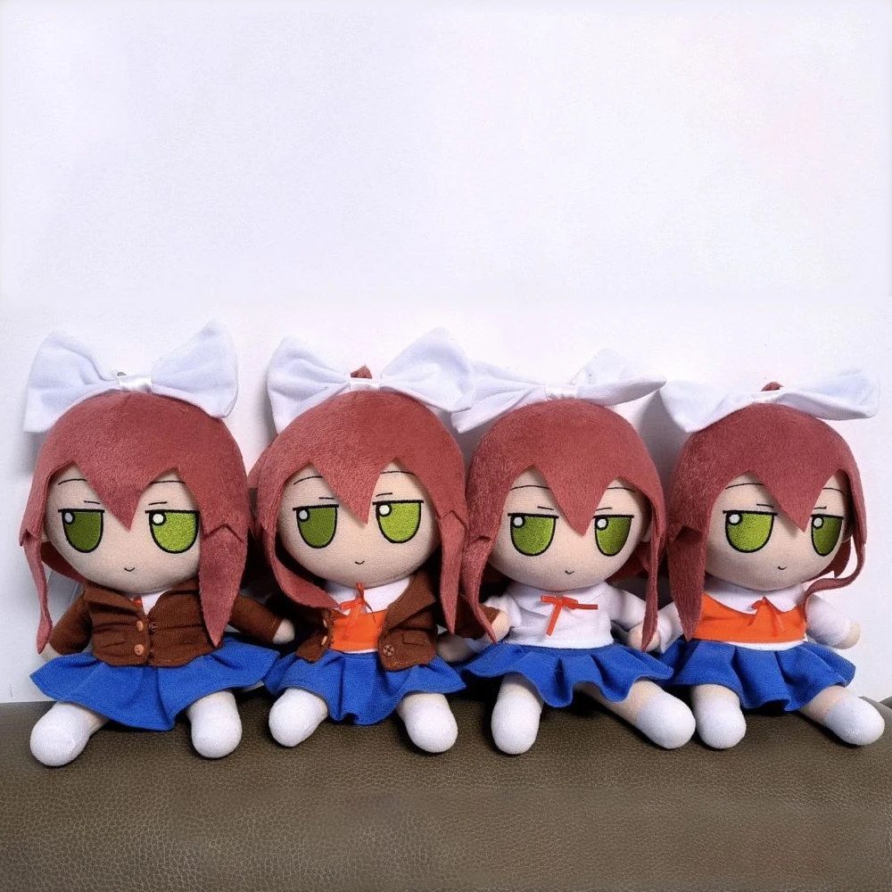 Anime Natsuki Monika Sayori Yuri Cosplay Cotton Doll Plush Stuffed Dolls Cute Cartoon Figure Prop Unisex Soft Plushies view 5