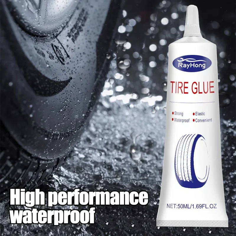 50ml Tire Repair Glue Strong Rubber Wear-resistant Non-corrosive Adhesive Tire Sealing Bonding Glue Car Tire Repair Sealant