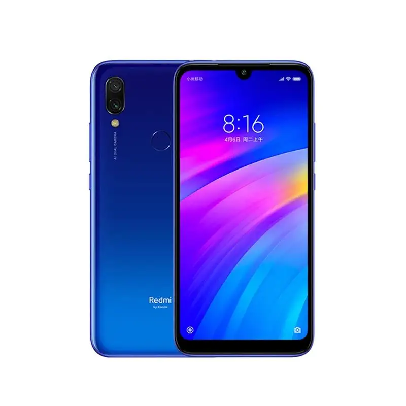 New Redmi 7 Cellphone with Phone Case, Dual SIM Solt Cellphone Android Cell Phone Dual Camera used phone