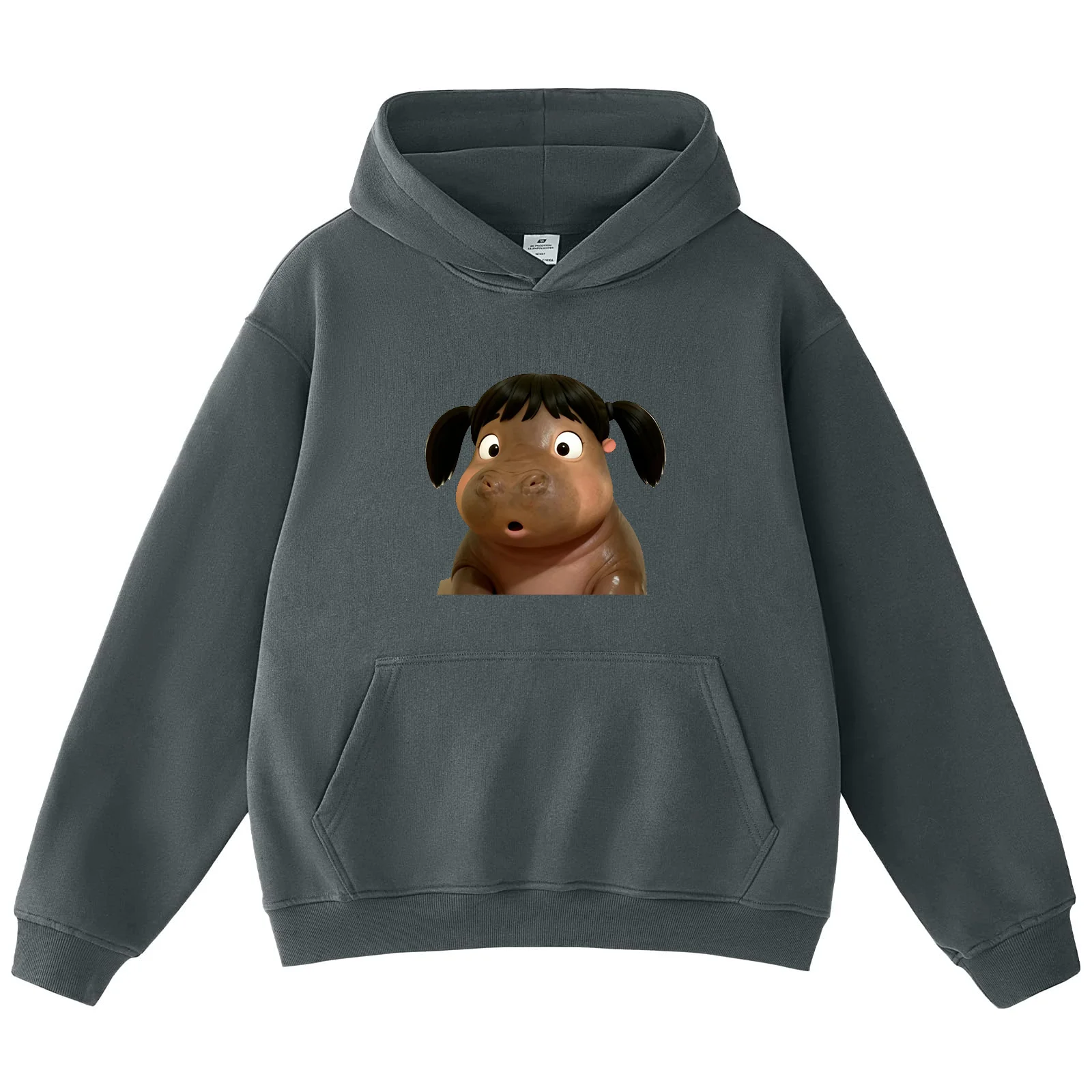 Schattig bedrukt sweatshirt met capuchon Nieuw in trendy oversized casual streetwear grafische herfst- en dagelijkse mode-pullovertop met lange mouwen