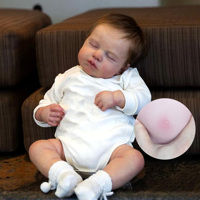20Inch LouLou Reborn Baby Doll Boy and Gir Full Body Silicone Vinyl With Rooted Hair Visible Veins Handmade Lifelike Reborn Doll