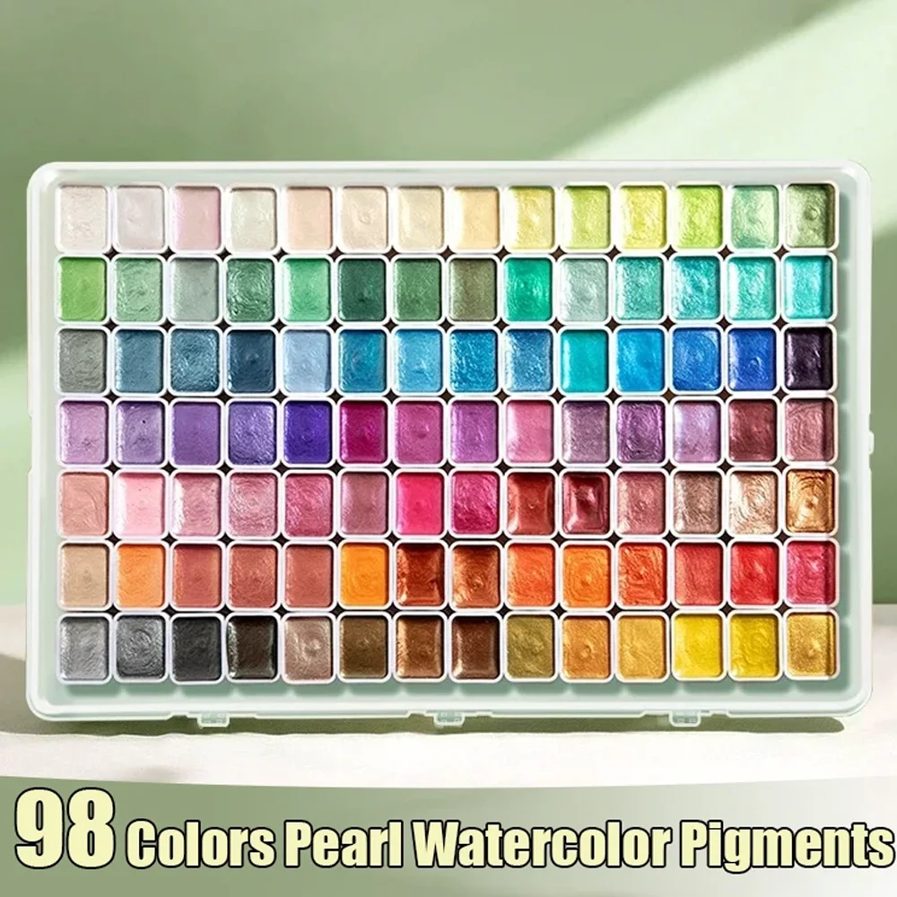 Watercolor paints of various colors, solid packaging for traditional Chinese painting, Tangka calligraphy, color painting