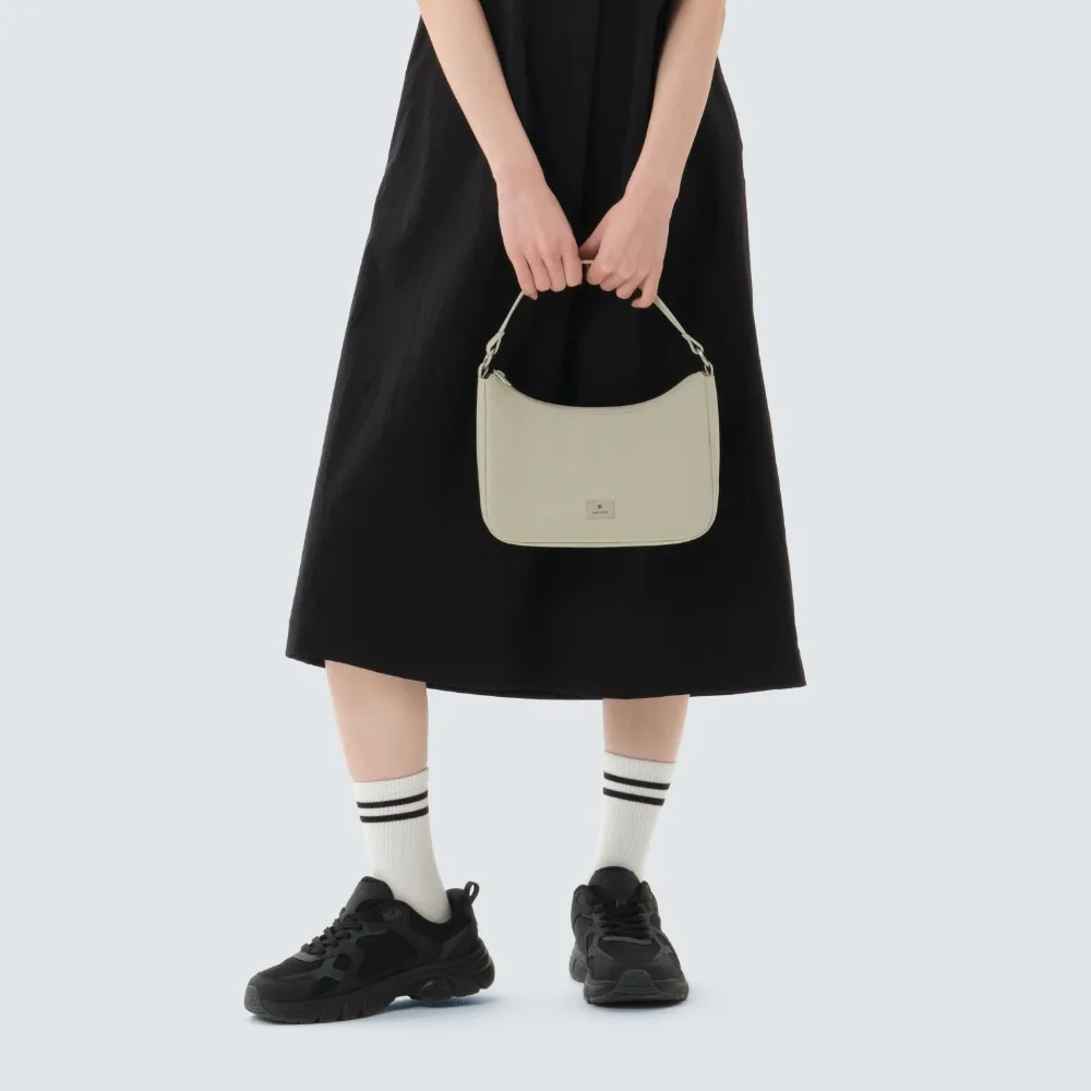 snow peak 2026 Solid Color Shoulder Bag Underarm Bag Zip Small Crossbody Bag for Women