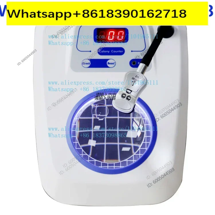 TOONE-2C semi-automatic voice broadcast metal flexible shaft colony counter for microbiology laboratory