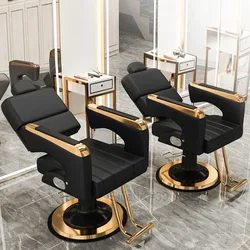 Sillas de barbero giratorias para peluquería, sillón reclinable ajustable para cortar el pelo, cómodas Sillas de Spa, muebles especiales QF50BC