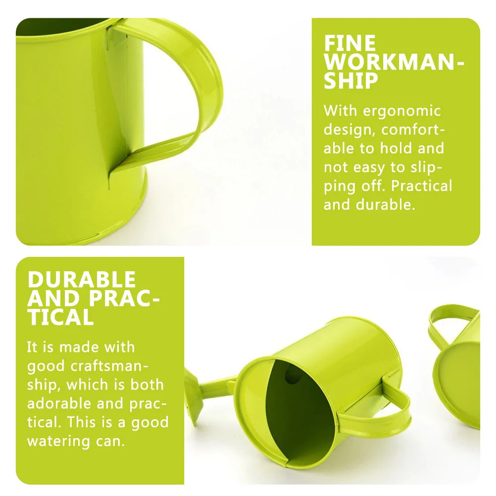 مسقاة الأطفال سعة كبيرة مريح عدم الانزلاق مقبض الاطفال البستنة نبات سقي أداة اناء للزهور إمدادات الحديقة #4